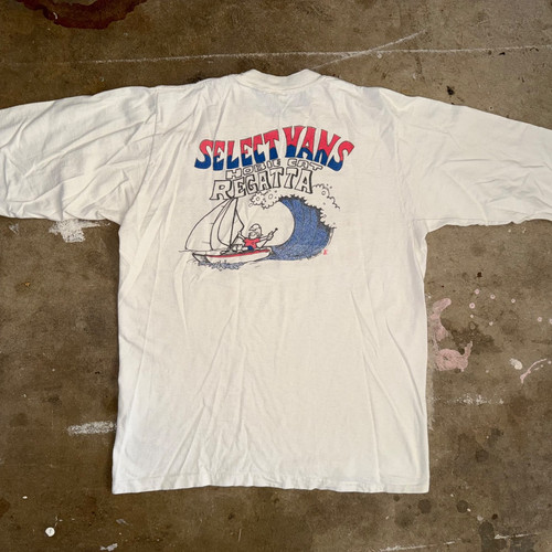 1978 VINTAGE 70s SELECT VANS HOBIE CAT REGATTA SAILING T-SHIRT SZ M DANA POINT