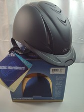 Ovation OV Deluxe Schooler Riding Helmet Equestrian Black M/L Medium / Large New