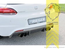 Rieger Heckansatz Heckspoiler Diffusor für VW Scirocco 3 carbon Optik für R-Line