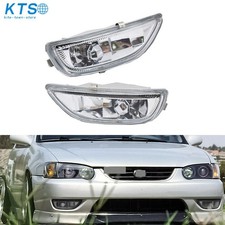 A Pair Clear Bumper Fog Lights Driving Lamp Wbulb For Toyota Corolla 2001 2002