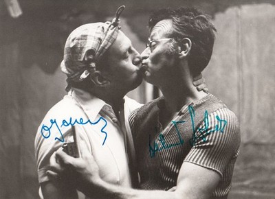 Otto Schenk Helmuth Lohner 13x18 cm Signiertes Foto | Autogramm / Autograph [EW]