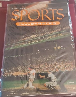 S.I. VAULT GEM MINT 1954 1ST EDITION SPORTS ILLUSTRATED  S.I. LEATHER BINDER