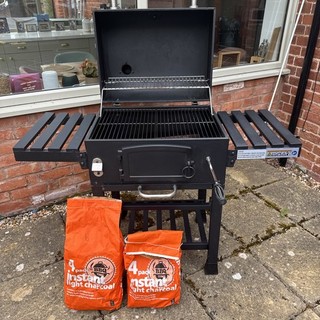 CosmoGrill Outdoor XL Smoker Barbecue Charcoal Portable BBQ Grill