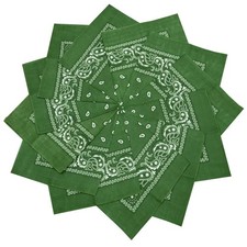 12 PCS Bulk 100 Cotton Paisley Bandana Head Wrap 22x22 Inch Scarf Decor