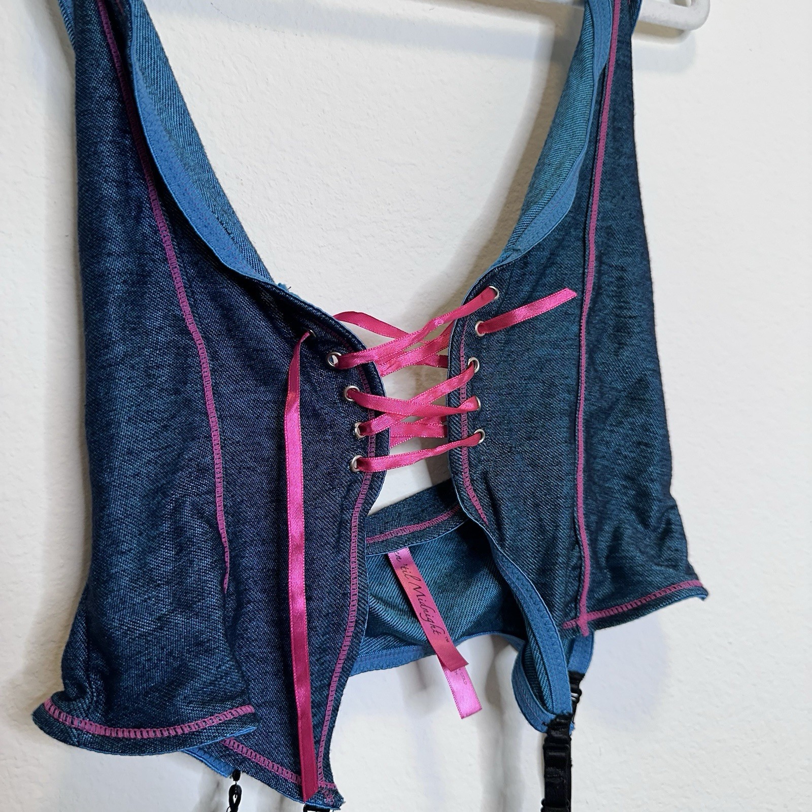 Seven Til Midnight Womens Lingerie Top One Size Blue Pink