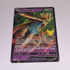 Zacian V 016/025 Celebrations Holo for sale online | eBay