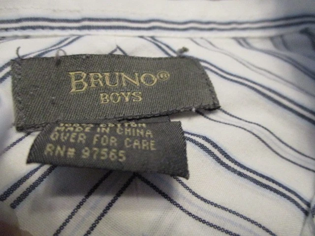 CAMISA BRUNO NIÑOS RAYAS BOTONES, TALLA M (10/12) Foto 2 de 4