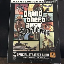 Grand Theft Auto San Andreas Official Strategy Guide BradyGames 2004 PS2
