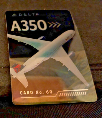 Delta Airlines Trading Card #60  Airbus A350