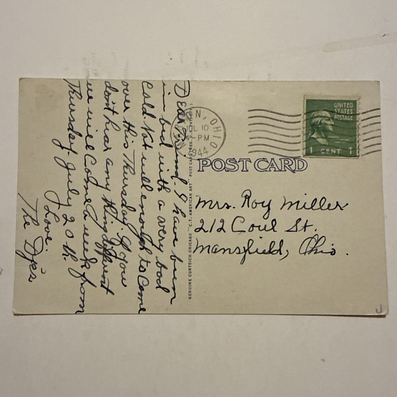 OHIO-Martin, Ottawa County (1872-Date) SPELLED “MARTON” 1944
