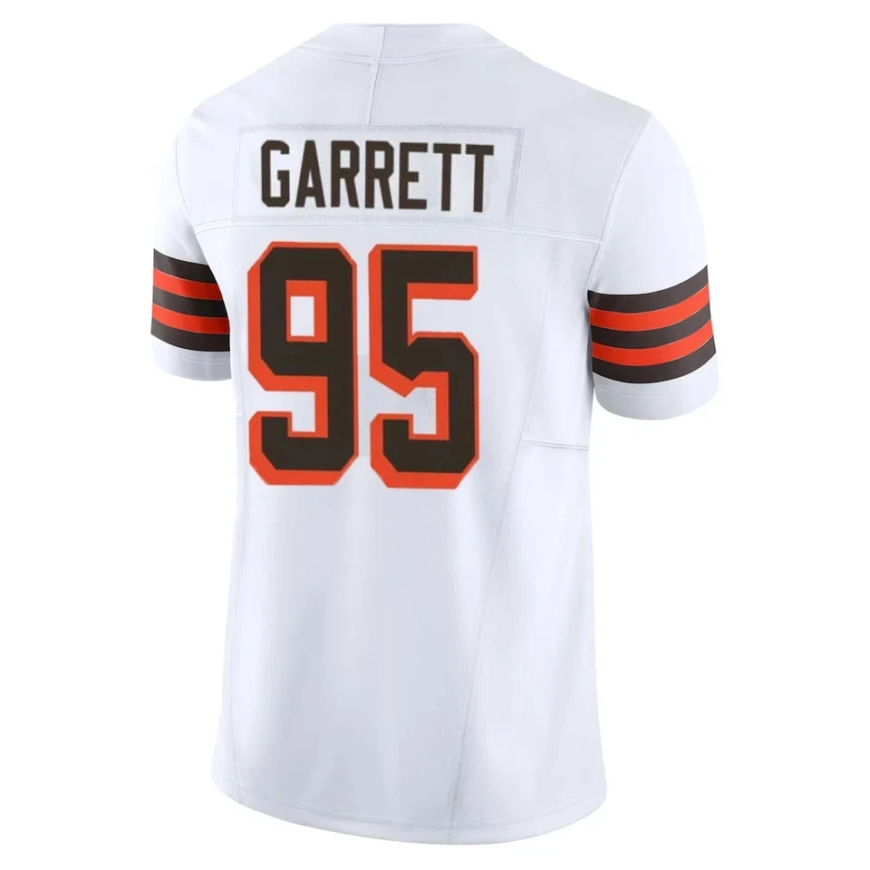 NWT Men's Browns #95 Myles Garrett White 2025 Jersey