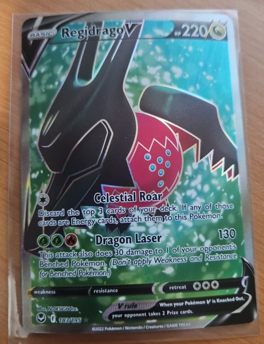 Regidrago V 183/195 Silver Tempest Ultra Rare