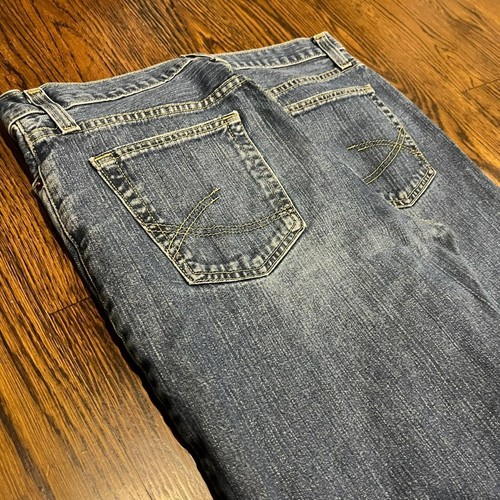 Jeans Roebuck vintage años 2000 holgados pierna ancha desteñidos lavado a la piedra - Imagen 6 de 8
