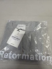 Reformation Raelynn Knit Top Size Small Heather 