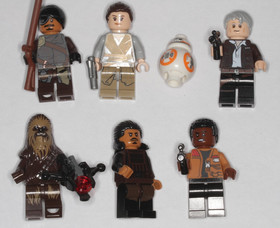 LEGO STAR WARS MINIFIGURES - Seven Figures from SET 75105 - COMPLETE