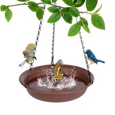 Hanging Bird Bath Bird Feeder Bowl Water Feeder for Garden Water Seed Tray