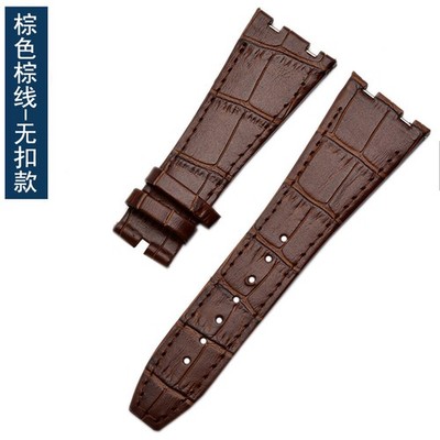 High Quality Genuine Leather Watch Straps Mens Business Wristband 26mm