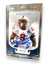 Ameer Abdullah #8 Nebraska Cornhusker Football Exquisite Autographed Rookie Card