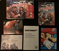 Wcw Nwo Revenge N64 (1998) - Box, Manual, Inserts, And Rare Poster- AUTHENTIC