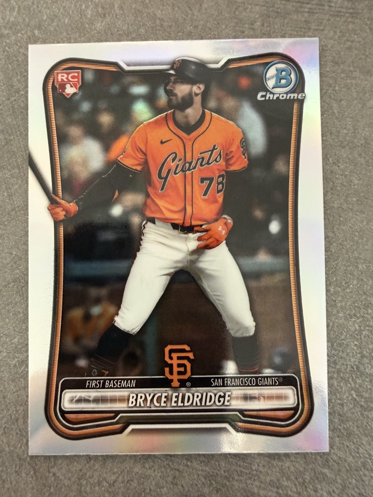 2026 Bowman #58 Bryce Eldridge Rookie Red RC Logo