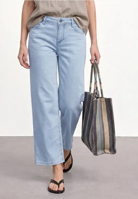STREET ONE 381183 EMEE Jeans Denim weites Bein L26 Loose Fit Zip-Fly Bleached