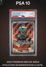 Pokemon TCG Mega Evolutions Base Set #146 Marshadow Illustration Rare PSA 10
