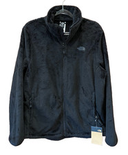 Image of The North Face NEW Size XL Osito Jacket Black Fuzzy Fleece Womens NWT Full Zip