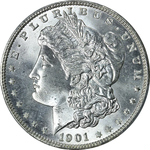 1901-O Morgan Silver Dollar PCGS MS65 Blazing White Gem Nice Strike - STOCK