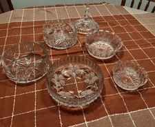 Assorted Vintage Crystal Dishes