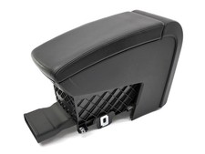 Black Front Center Console Armrest Arm Rest 06-10 Vw Passat B6 - Genuine