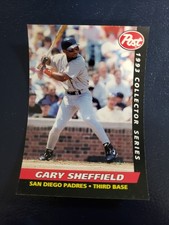 Gary Sheffield San Diego Padres 1993 Post Collector Series Blank Back Error