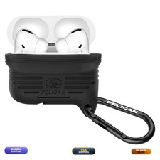 Pelican Protector AirPods Pro 3 Case Black Carabiner Wireless Charging MIL-STD