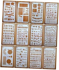 Journal Stencil Set for Dotted Journals, Journalling Supplies/Accessories Kit