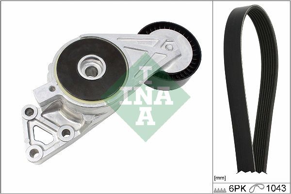 NEU - Schaeffler INA 529042910 Keilrippenriemensatz FüR Audi Seat Skoda VW-image