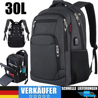 30L Rucksack Backpack Schulrucksack Laptopfach Freizeit Tasche Herren Damen