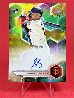 2023 Bowman's Best Patrick Bailey #B23-PB Best of 2023 Autographs Gold /50