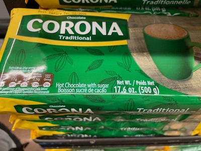 3 Pack Corona Sweet Chocolate Bars 17.6 oz each  Colombian Hot Chocolate Tablets
