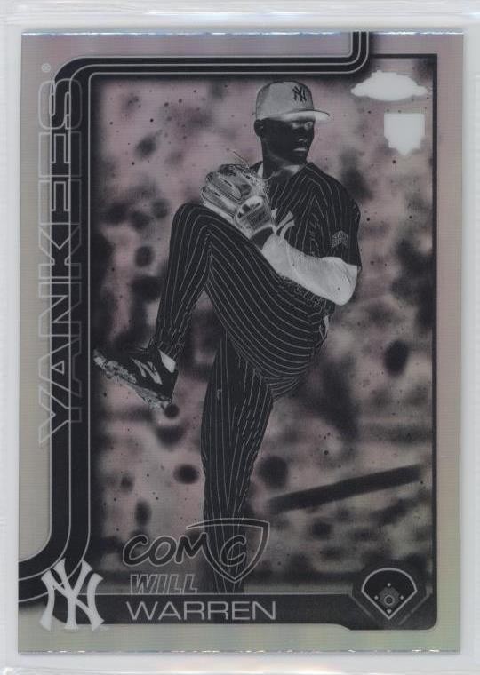 2025 Topps Chrome Negative Refractor Will Warren #81 s3g