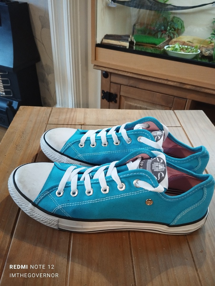 Dunlop Green Flash Trainers Womens Size Tu Buige Green Canvas Lace Up  Shoes