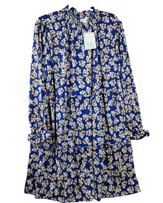 Lularoe Dress Annabelle Tiered Ruffle Stretchy Long Sleeve Size 2XL New Flowers