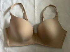 Maidenform Self Expressions Wireless Push Up Plunge Bra SE-1189 Size 40D Beige