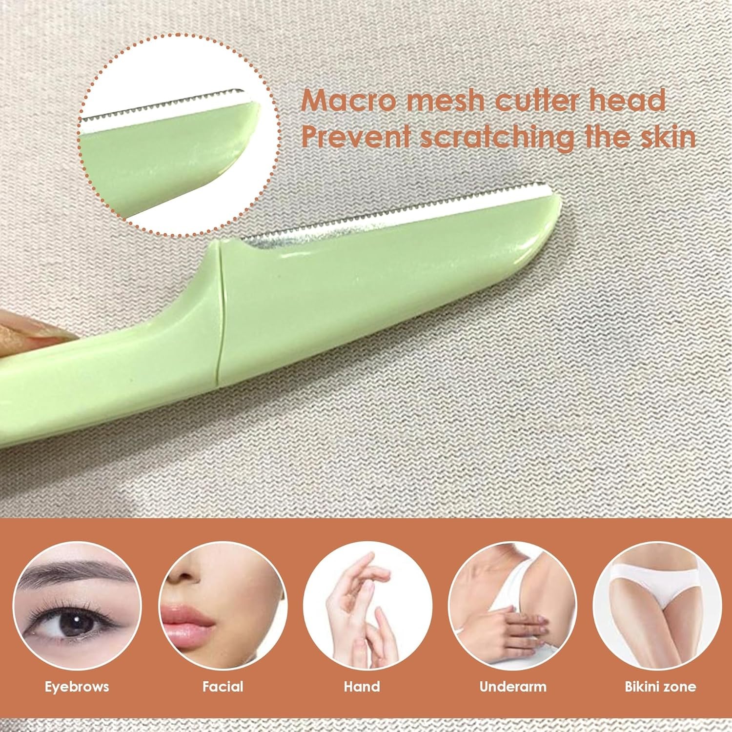 Eyebrow Razor - Premium Facial Hair Remover for Women, Smooth Dermaplaning 