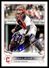 2022 Topps Baseball Bryan Lavastida RC Cleveland Guardians #US317 Signed
