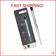 Parker Quinkflow Ballpoint Pen Ink Refill, Medium Tip, Black
