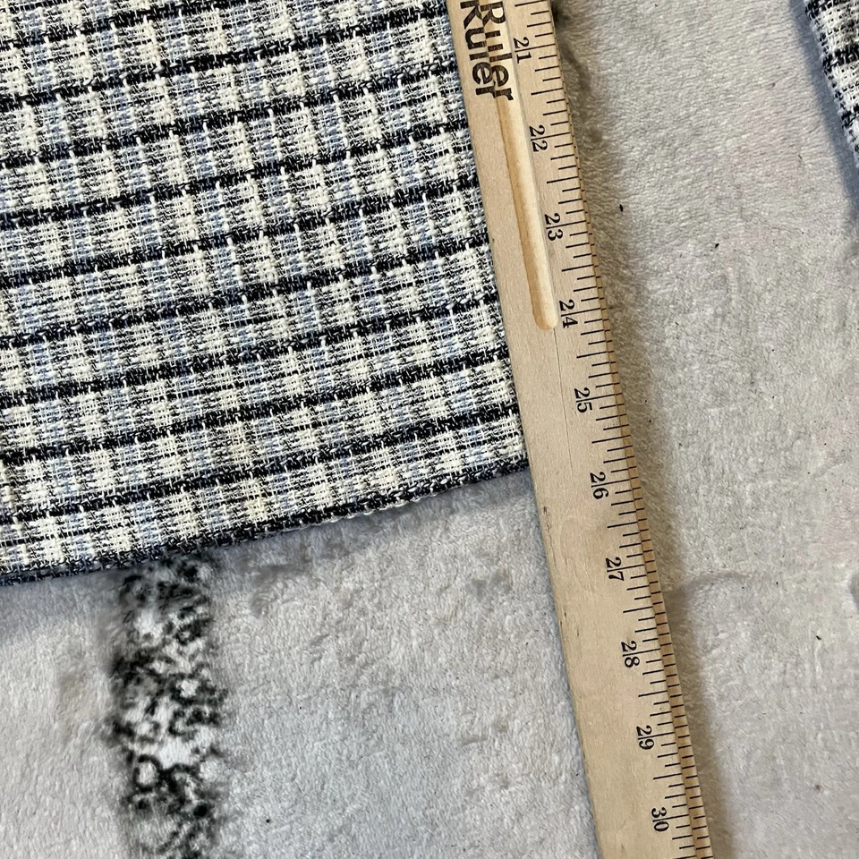 BCBGeneration Pants Womens Size M Blue Black Tweed Cropped Sailer Nautical - Image 4 of 4