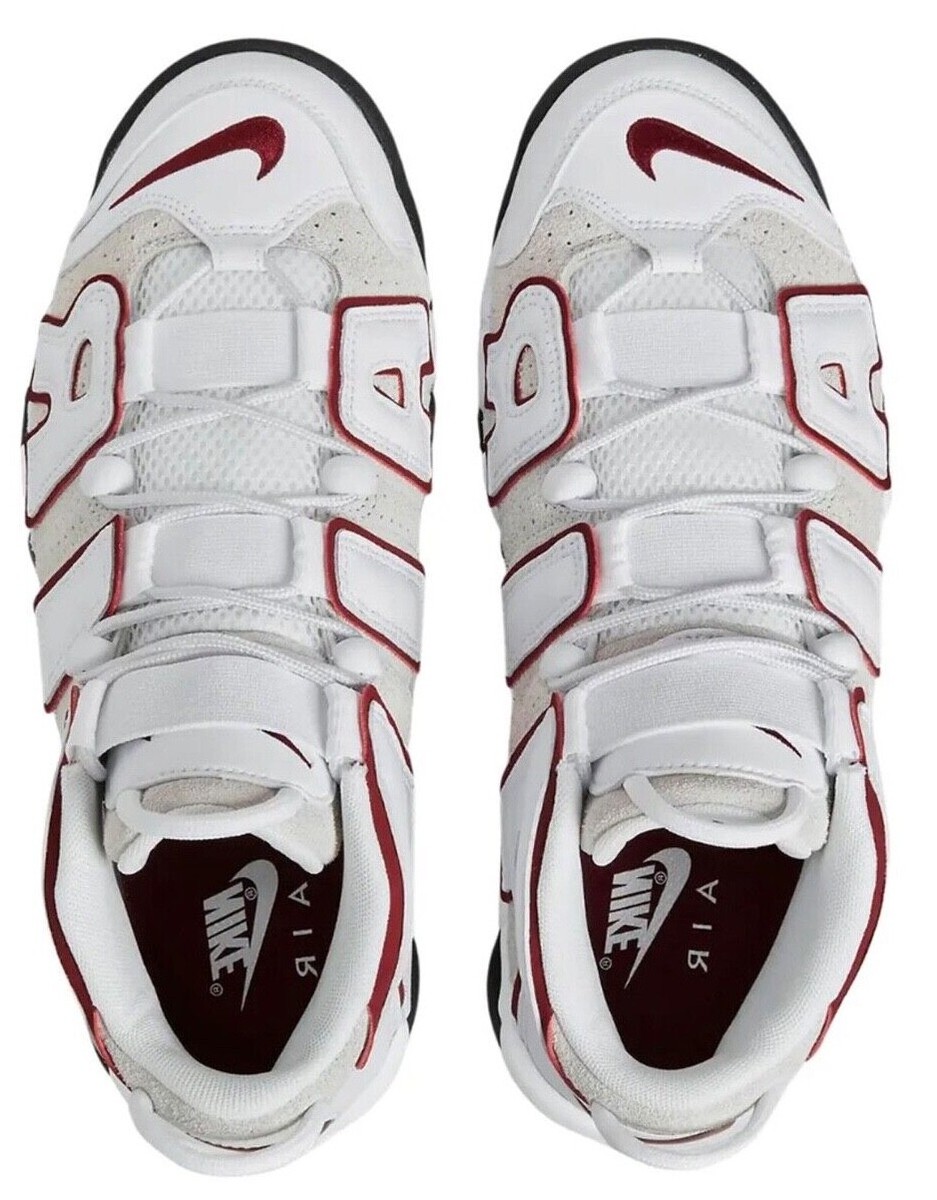 Nike Air More Uptempo 96 Bulls Retro White Basketball Sneakers