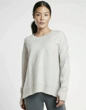 NWOT Athleta Balance Pullover Sweatshirt Grey Multi Color Nep S Small Gym Yoga