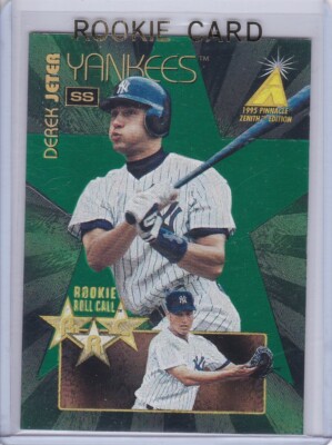rare derek jeter cards DEREK JETER ROOKIE CARD Zenith Roll Card RARE $$ RC Baseball New York  Yankees!