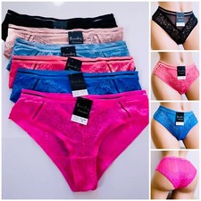 6-12 Bikini cheeky Hipster WOMEN'S Lace UNDERWEAR PANTY Panties Undies 8643 S-XL