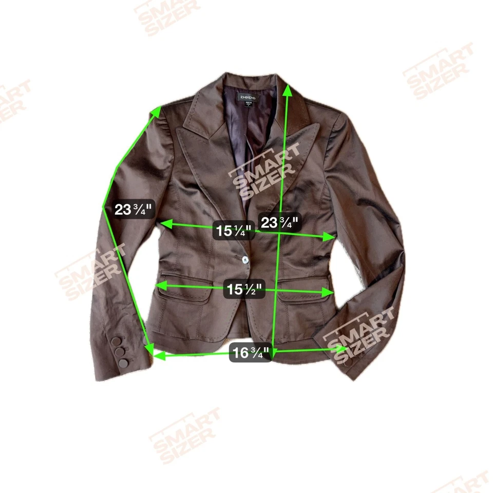 Blazer feminino Bebe cetim tamanho 6 Y2K costura sob medida botão único anos 90 trabalho - Imagem 2 de 4